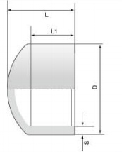 PVDF 对焊管件 管帽/长口